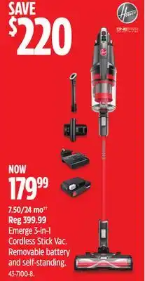 Canadian Tire Hoover Emerge 3-in-1 Cordless Stick Vac offer