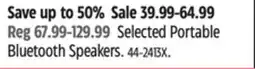 Canadian Tire BLUEHIVE Selected Portable Bluetooth Speakers offer
