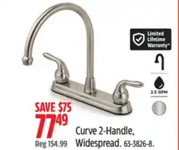 Canadian Tire Curve 2-Handle, Widespread offer