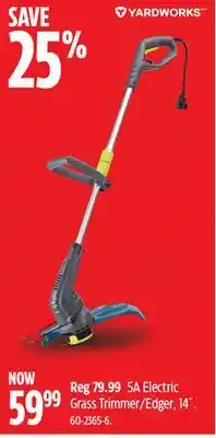 Canadian Tire Yardworks 5A Electric Grass Trimmer/Edger 14 offer