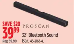Canadian Tire Proscan 32 Bluetooth Sound Bar offer