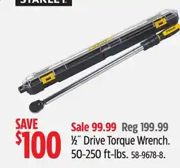 Canadian Tire 1⁄2˝ Drive Torque Wrench offer