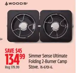 Canadian Tire WOODS Simmer Sense Ultimate Folding 2-Burner Camp Stove offer