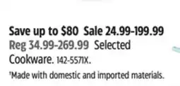 Canadian Tire Selected Cookware offer