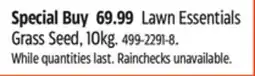 Canadian Tire SCOTTS Lawn Essentials Grass Seed offer