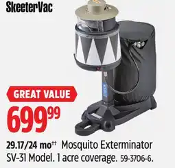 Canadian Tire SkeeterVac Mosquito Exterminator offer