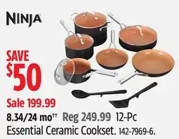 Canadian Tire Ninja 12-Pc Essential Ceramic Cookset offer