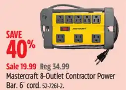 Canadian Tire MASTERCRAFT 8-Outlet Contractor Power Bar offer