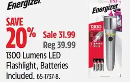 Canadian Tire 1300 Lumens LED Flashlight, Batteries Included offer