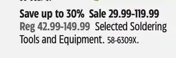Canadian Tire Selected Soldering Tools and Equipment offer