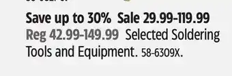 Canadian Tire Selected Soldering Tools and Equipment offer