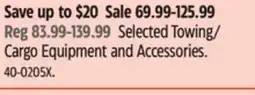Canadian Tire Selected Towing/Cargo Equipment and Accessories offer