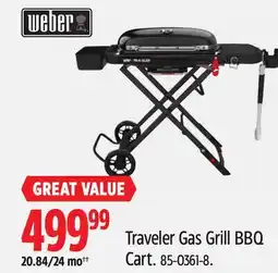 Canadian Tire Traveler Gas Grill BBQ Cart offer