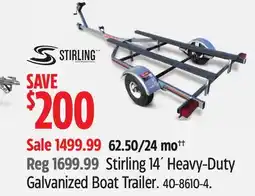 Canadian Tire Stirling 14´ Heavy-Duty Galvanized Boat Trailer offer