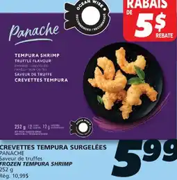 IGA PANACHE FROZEN TEMPURA SHRIMP offer