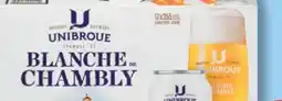 IGA UNIBROUE BLANCHE DE CHAMBLY BEER offer