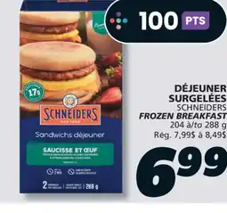 IGA SCHNEIDERS FROZEN BREAKFAST offer