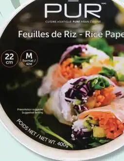 IGA PUR RICE PAPER offer