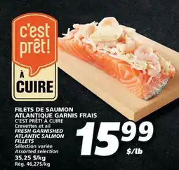IGA FRESH GARNISHED ATLANTIC SALMON FILLETS offer