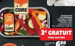 IGA C'EST PRÊT! À CUIRE VEGETABLE TRAY offer