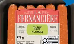 IGA LA FERNANDIÈRE FRESH SAUSAGES offer