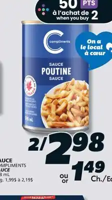 IGA COMPLIMENTS SAUCE offer