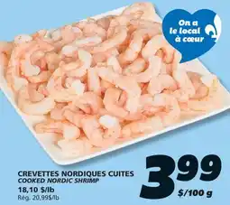 IGA COOKED NORDIC SHRIMP offer