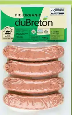 IGA DU BRETON FRESH ORGANIC SAUSAGES offer