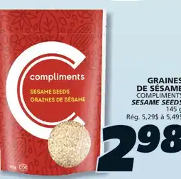 IGA COMPLIMENTS SESAME SEEDS offer