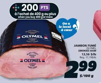 IGA OLYMEL SMOKED HAM offer