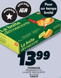 IGA LA BOÎTE DÉCOUVERTE CHEESE offer