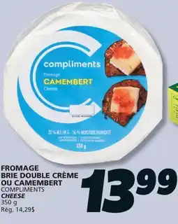 IGA COMPLIMENTS CHEESE offer