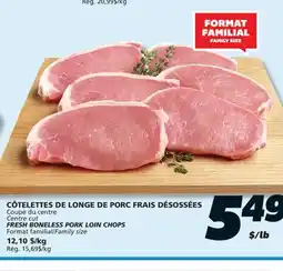IGA FRESH BONELESS PORK LOIN CHOPS offer