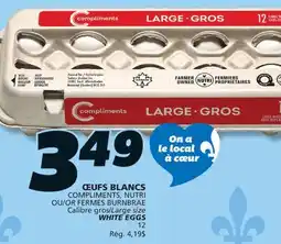 IGA COMPLIMENTS WHITE EGGS offer