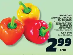 IGA SWEET YELLOW, ORANGE OR RED PEPPERS offer