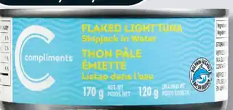 IGA COMPLIMENTS LIGHT TUNA offer