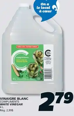 IGA COMPLIMENTS WHITE VINEGAR offer