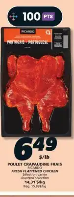 IGA RICARDO FRESH FLATTENED CHICKEN offer