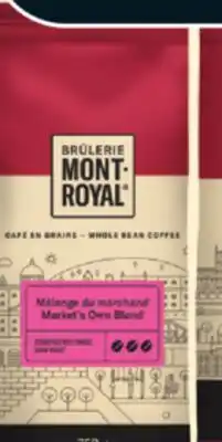 IGA BRÛLERIE MONT-ROYAL COFFEE BEANS OR GROUND COFFEE offer