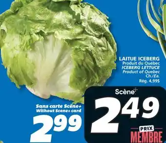 IGA ICEBERG LETTUCE offer