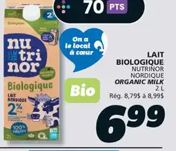 IGA NUTRINOR NORDIQUE ORGANIC MILK offer