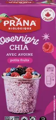 IGA PRANA GRANOLOVE, OVERNIGHT CHIA offer