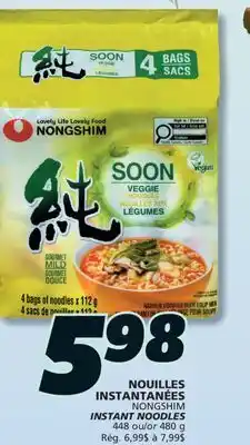 IGA NONGSHIM INSTANT NOODLES offer