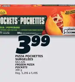 IGA McCAIN FROZEN PIZZA POCKETS offer