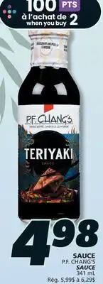 IGA P.F. CHANG'S SAUCE offer