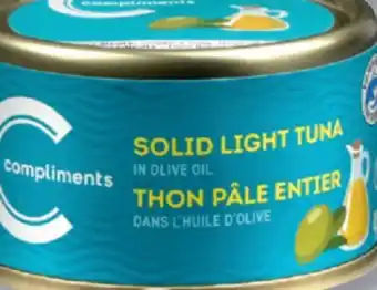 IGA COMPLIMENTS LIGHT TUNA OR FLAVOURED LIGHT TUNA offer