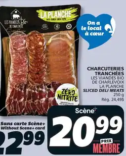 IGA LES VIANDES BIO DE CHARLEVOIX LA PLANCHE SLICED DELI MEATS offer