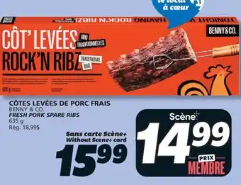 IGA BENNY & CO. FRESH PORK SPARE RIBS offer