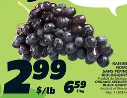 IGA ORGANIC SEEDLESS BLACK GRAPES offer