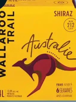 IGA WALLAROO TRAIL WHITE OR RED WINE offer